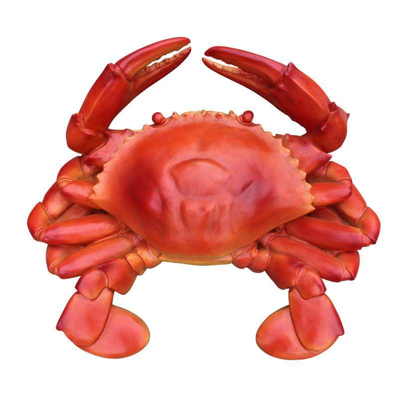 鲜型仿真海洋海动物发光BLG-FG-P螃雕蟹玻璃钢摆件道具装饰塑厂大