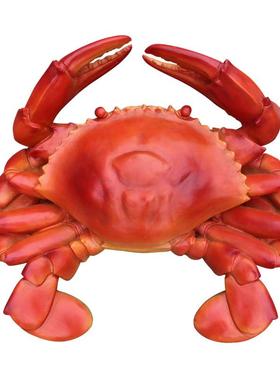 鲜型仿真海洋海动物发光BLG-FG-P螃雕蟹玻璃钢摆件道具装饰塑厂大
