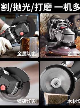 易角机磨光机切机打磨机家用手持割抛光博机大功率小磨631型砂轮