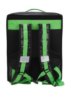 跨双折境爆款透明贴宣传保温肩外卖披萨保温包PVC防水叠外卖PR210