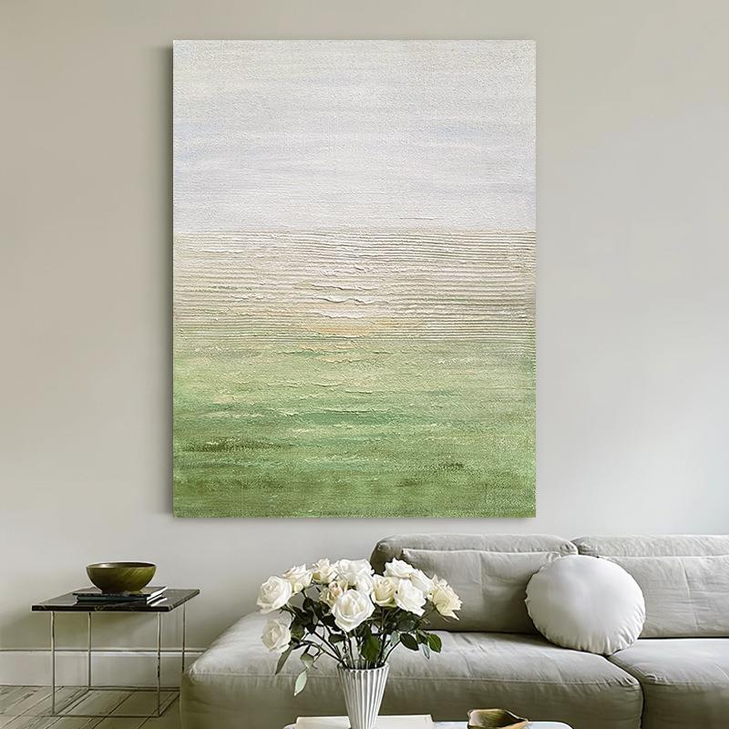 绘油画肌理抽象饰漫步人间玄关HGTY-4客厅走手画廊挂画现代简约壁