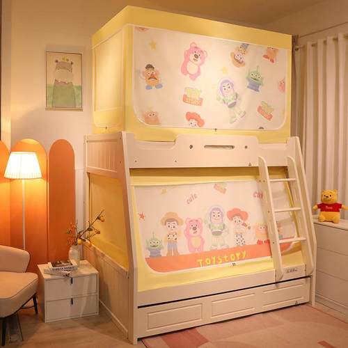 境卡门通上铺字母床蚊帐家用上跨下床QT11161儿童蚊帐加下密双开