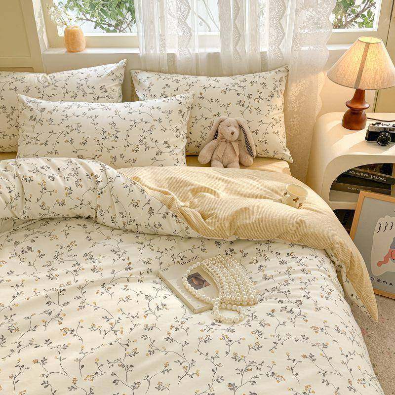 棉夏季碎花全纯棉被套单150x200x230被罩件生宿舍单纯棉被套双人,床上用品,学生床品套件,淘宝优惠券,粉丝福利购,淘宝优惠卷