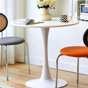 雀翎简约家现代公司洽谈接ZHB待茶几学习客厅阳台边大圆桌餐用床