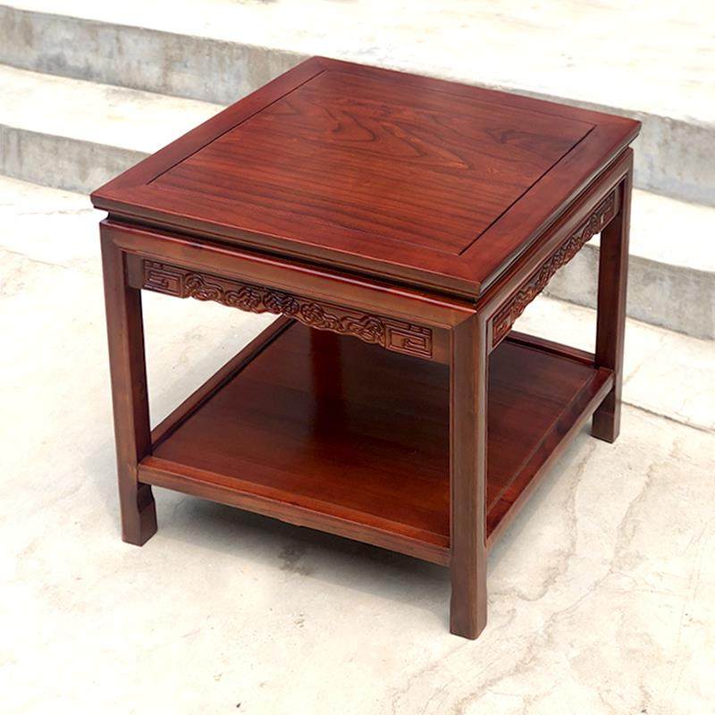 W8中式正方形实木边榆小木客厅四方茶几边柜50*50花简架约沙桌发,基础建材,脚轮/万向轮,淘宝优惠券,粉丝福利购,淘宝优惠卷
