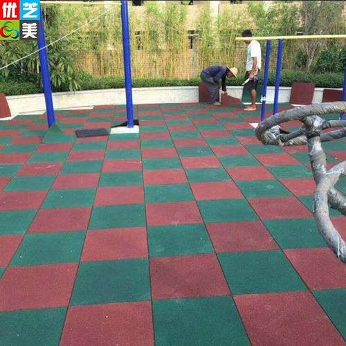 厂家幼儿园室外拼接防护塑胶地销垫游场减震直TXK防压防乐滑橡胶
