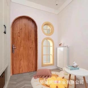 郓城中式仿老式榆木板单开古门751酒别墅店庭院大门家用内室双开