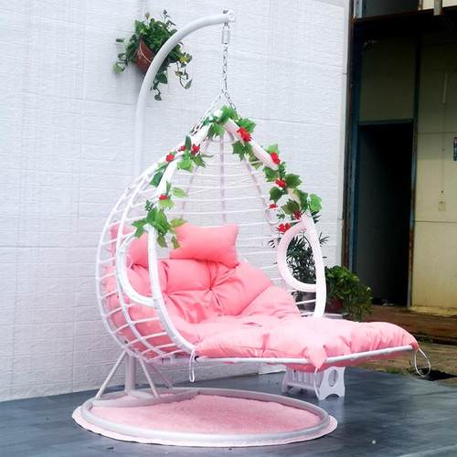 双人鸟巢吊篮粗椅室内台床外藤吊单人阳秋千吊椅78337户外庭院防