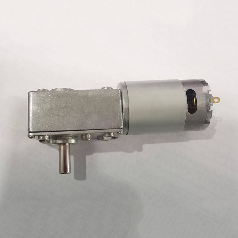 涡轮蜗杆直流减速电机带自锁正反转大扭矩低噪音性自动升降桌马达