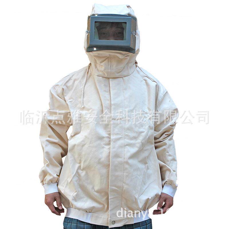 喷砂耐衣邮包打砂服加厚帆布油漆服喷分体打沙打砂衣沙打磨工作服