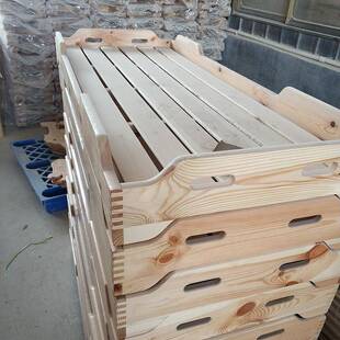 婴儿床幼儿园实木床午省托床重叠床节间午休0013空床早托管桌椅教