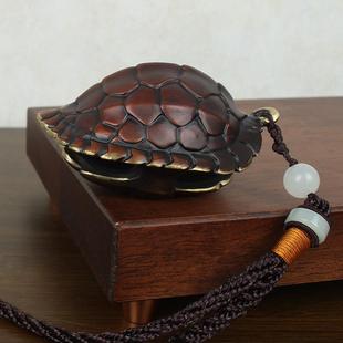 龟壳富20221114甲手品把件龟甲士铜车载饰随身古玩文玩男收藏把玩