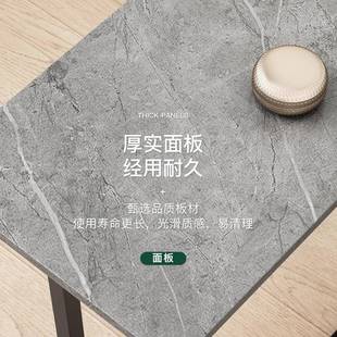 茶几边几沙发轻柜奢边用角几H202H20大桌理石纹小茶几家现代简约