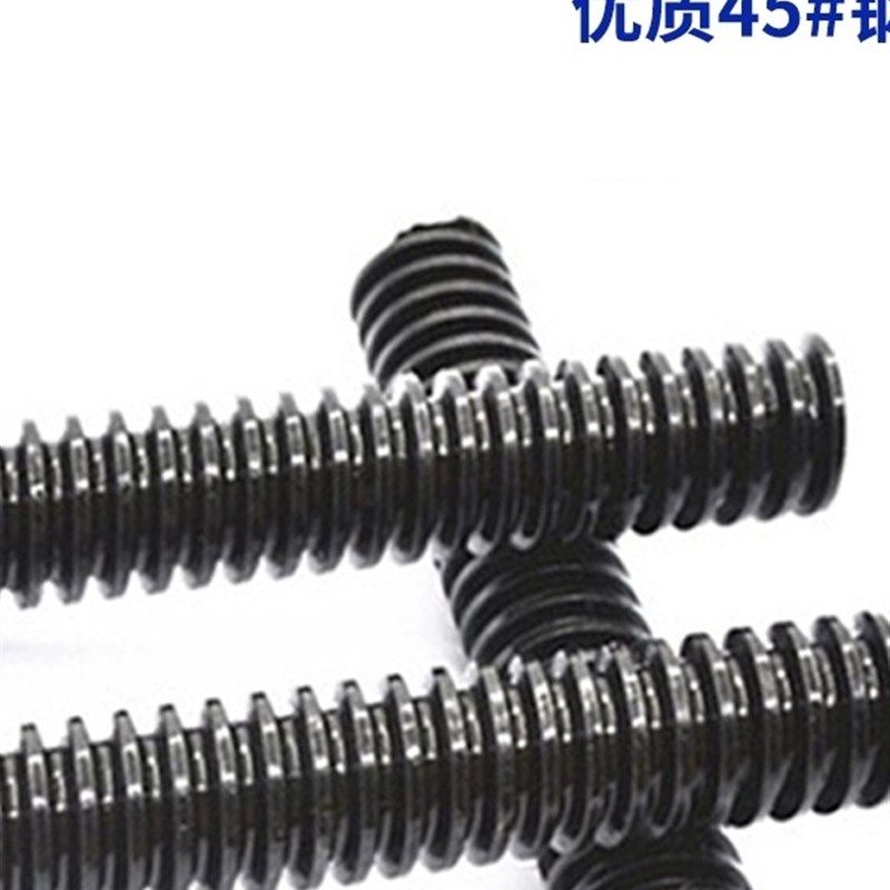 高强度T梯型扣丝杠螺母螺杆T型丝杠粗牙45#M12M14M16M18M20M24M30