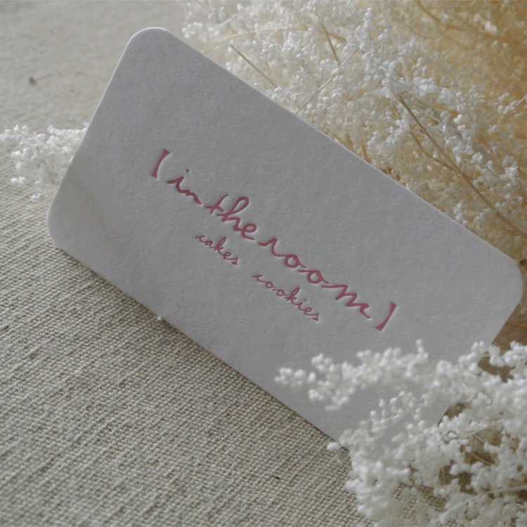 商务公司艺术棉纸压压痕凸击凹打印免费定制定做制作设计订做名片