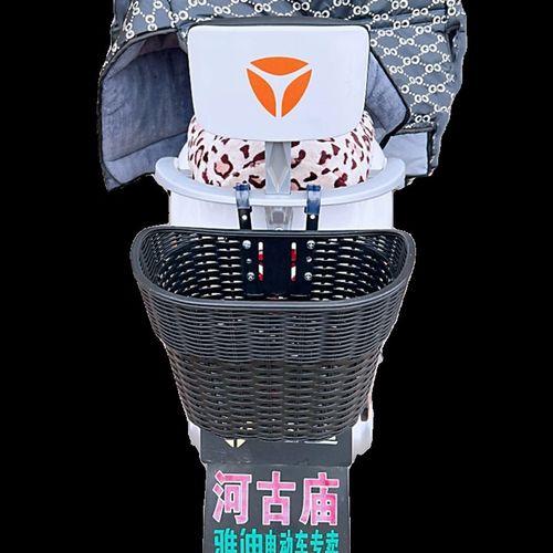 电动车后置车筐电动摩托车后尾挂篮加大车篓后用靠背菜篮后尾箱