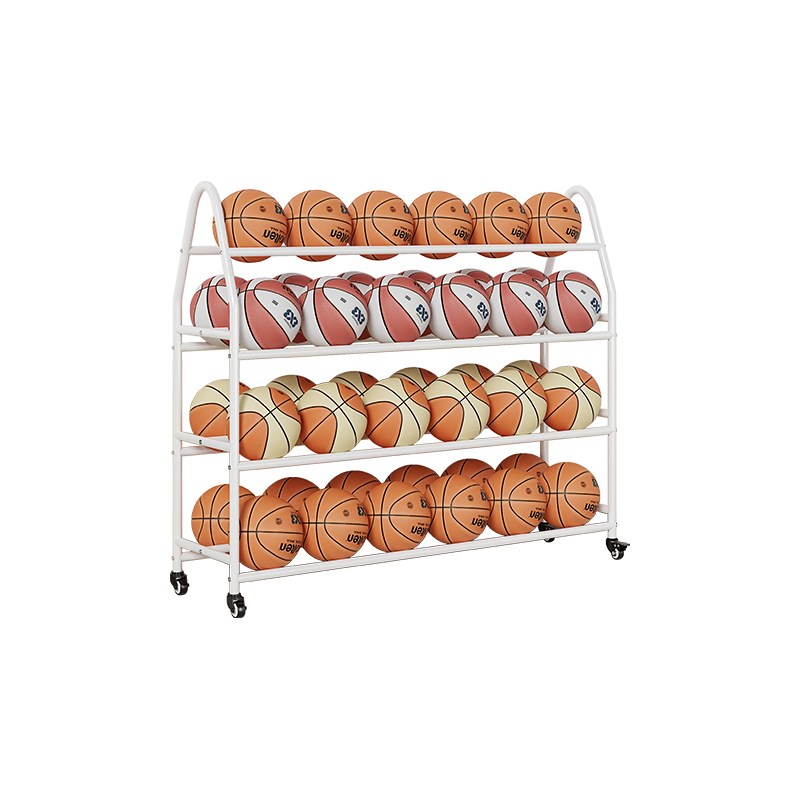 篮球足球类收纳架落地多功能置物架可移动家用教室学校小学展示架