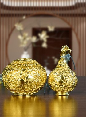 全铜葫芦福禄欢喜挂件包挂装饰品配件入户挂饰花丝工艺品葫芦礼物