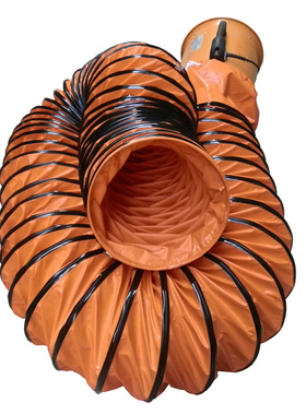 通风管道PVC塑料帆布尼龙伸缩防火耐高温黄色排风抽油烟螺旋软管