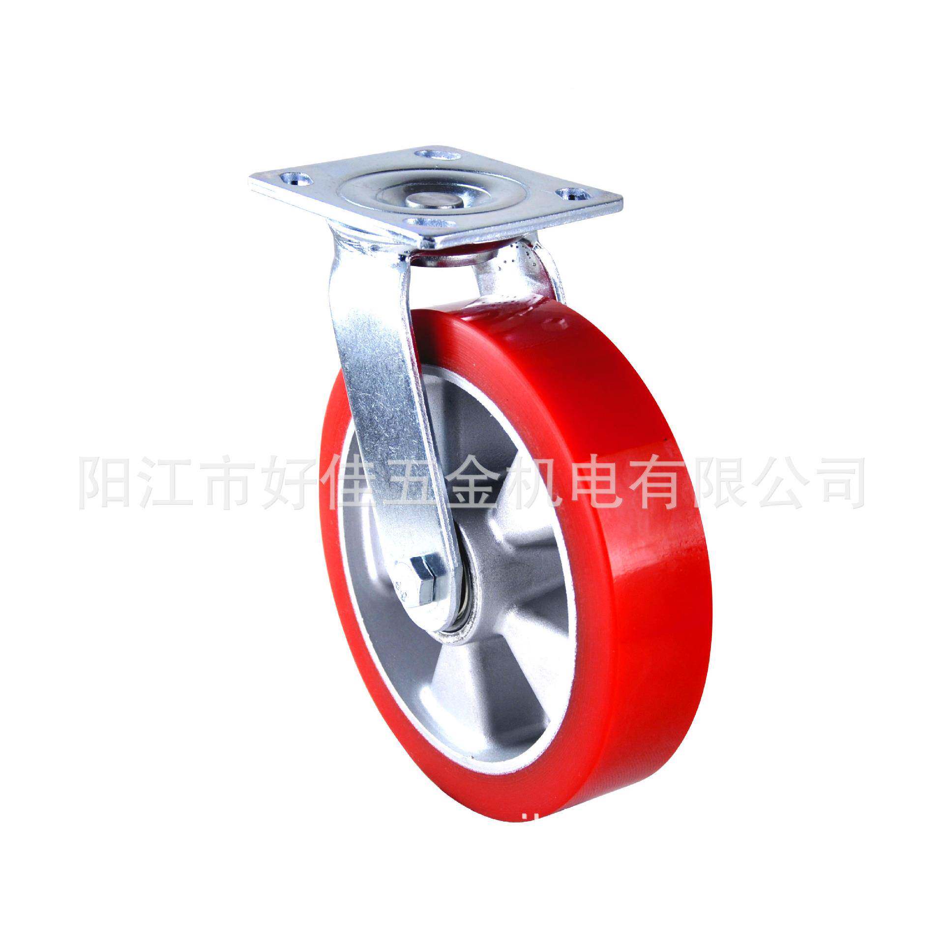 920源头型厂直供2工00X50m欧款重m静音双轴承高耐磨聚氨酯PU脚轮