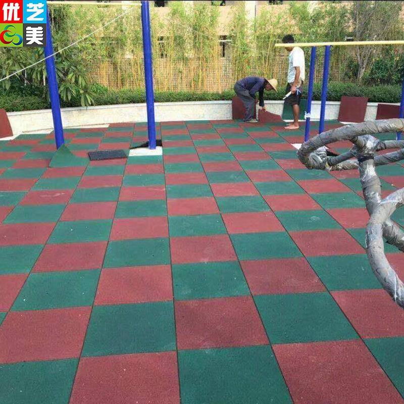 家直销儿室外拼接防护塑胶园TIS地垫游乐幼场减震防压防滑橡胶厂