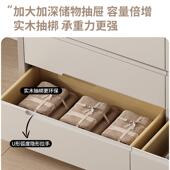 代简约斗柜卧室收纳柜轻现奢奶油见描述风厅客储屉物抽柜五斗橱六