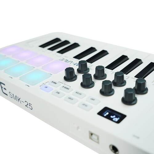 MIDI键I盘MID控键制器便携CBA编曲键盘RGB打击垫盘工厂