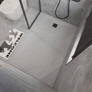 三维鱼板一体浴盘岩板淋淋浴下沉式 淋浴卫生804防滑石瓷砖底间座