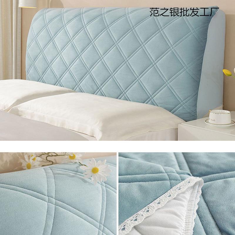 新夹棉防撞SEIDLI丑全包头床头套罩款软包床头遮床罩木床靠伦才