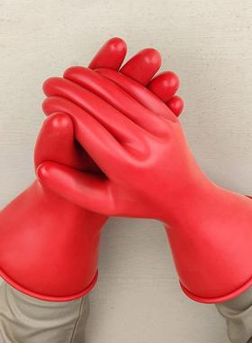 带电作压业500v259红色绝缘手电套用途防手套电多力施工低保护手