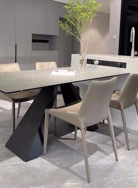 42078V定制房中岛台餐桌一体水槽家用可伸缩简岩板约导台开放式厨桌