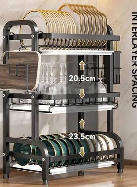 厨房碗架沥架碗柜架置物架家收用台面多9e26043功能放碗盘碗筷碗