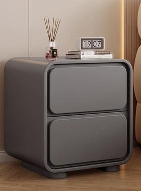 奶油床床头柜皮革免装头收纳柜家用卧安室见详情床头柜子小型床边