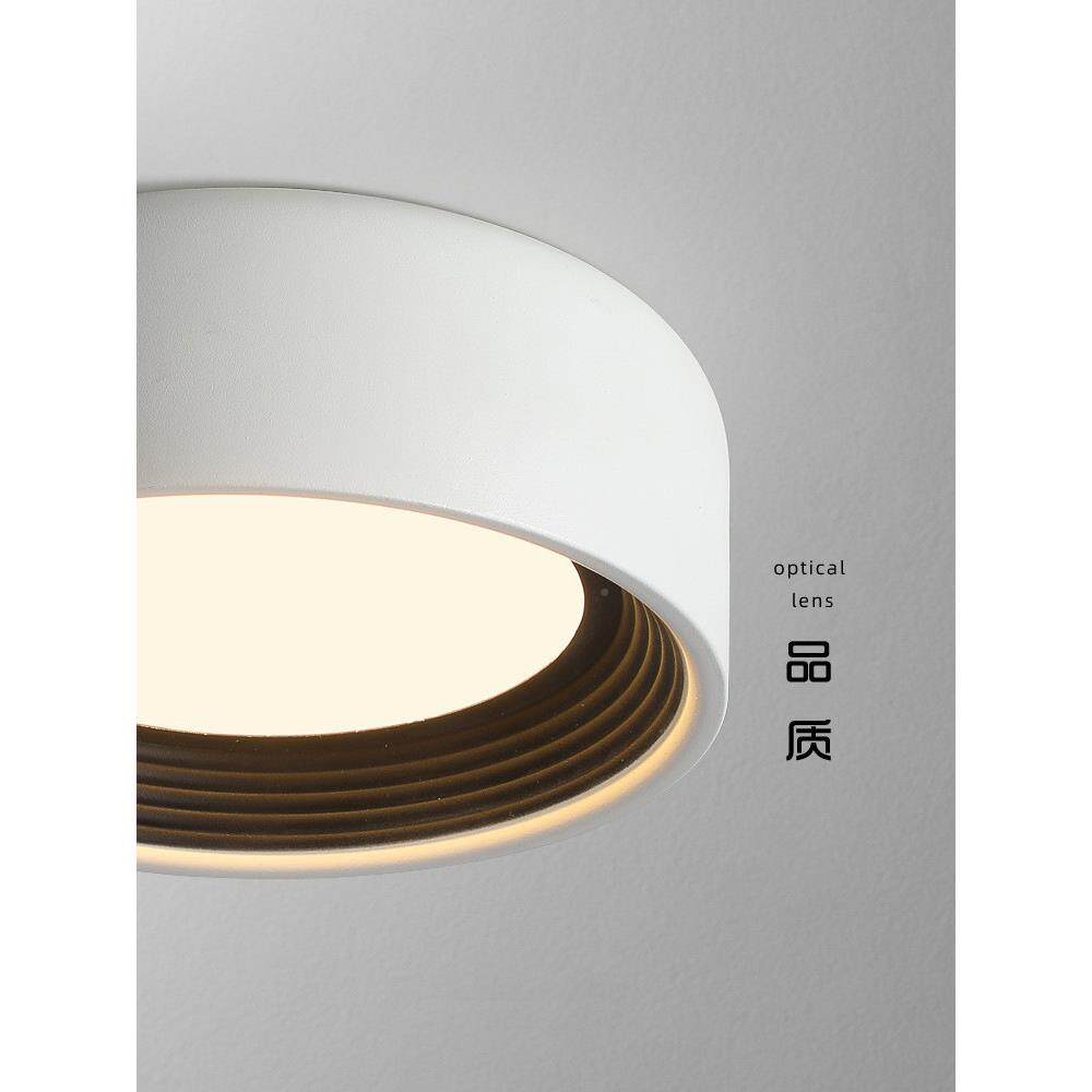 意式简过廊道入户玄灯关走小吸极顶灯简约现代582护眼创意圆形