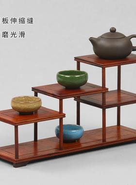 桌面紫砂茶壶阁架子茶具架小博古架宝示置ZYG-小博物架实木质展架