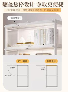 现代落地防尘多克层书架子玻璃收家纳书SLM柜置物架亚力展用示柜