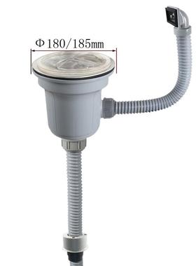 超天力水槽配件单下槽下水套装韩式大水器Z6006C0718径0大口下水Z