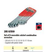 USAG285 乌沙S克9支装 含税5 两用扳手28