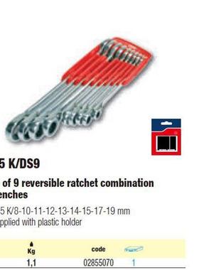 含税5]USAG285/DS[乌沙S克9支装两用扳手28/D9
