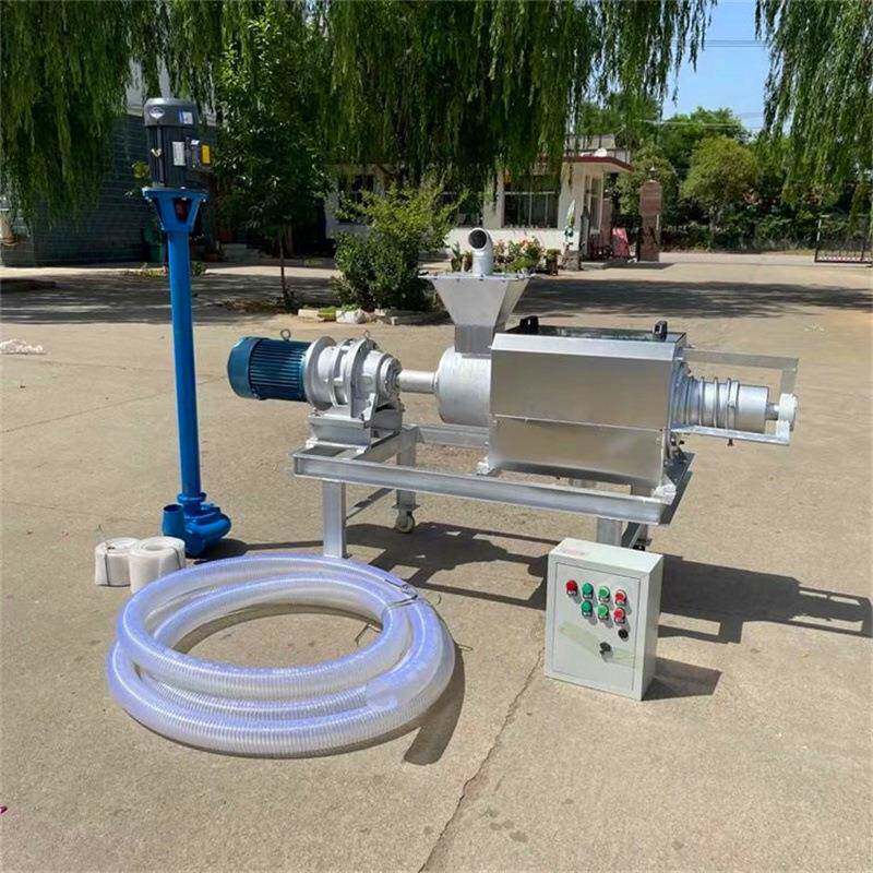 牛简粪自动脱水机养殖场螺旋羊挤压分机图片OYA固液离机使用介