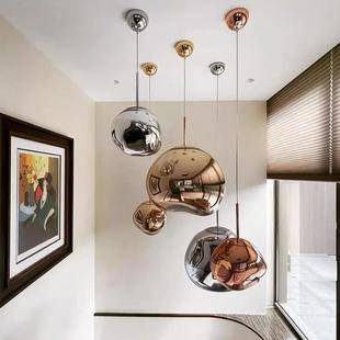 灯别墅间复式 店吧台餐厅楼梯熔岩 楼大客厅吊150灯后现代创意服装