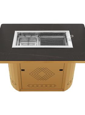 新款台商用餐餐餐台大RWE理厅石台岩板餐餐台