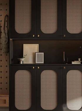 编门中木式门推拉木门实藤218折叠门隔断门卧室门移门衣柜门实室