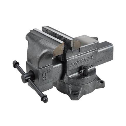 力易得重型9寸美式带砧台钳台虎钳E0119