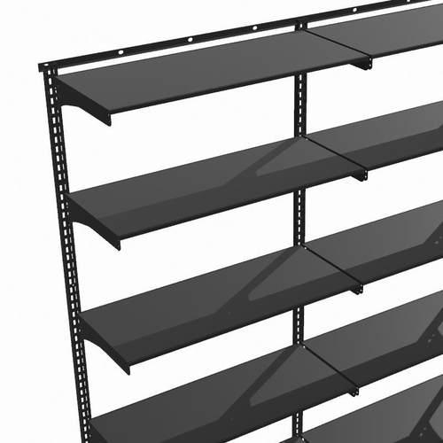 铭添上墙金属书架可调节置物架无甲醛壁挂洞洞板钢制桌上隔板收纳