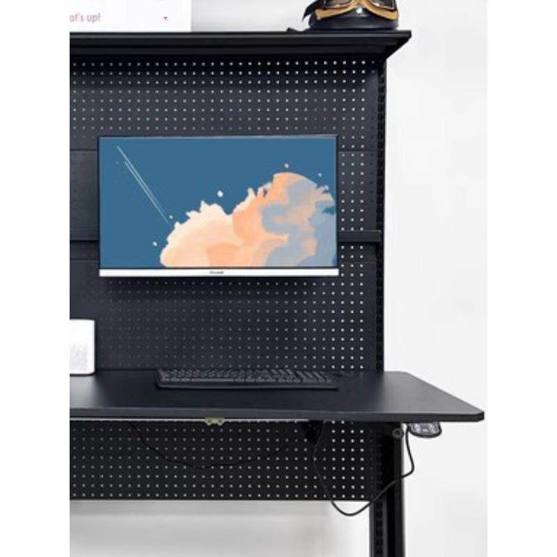 铭添五金屏幕支架显示器旋挂金属洞洞板少女书架配件可旋转承重12