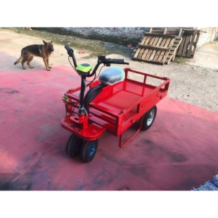 内蒙电动仓储运输车手推搬运倒骑驴四轮平板车仓库物流拉货车工地