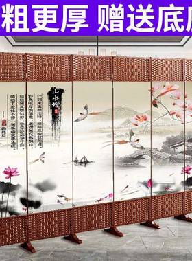 屏风折隔断墙办公屏遮PXM挡简现代折叠移动风布艺玄关中约式挡平