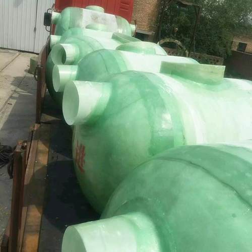 玻璃钢缠绕油池斜管沉池淀厂家玻肥璃钢竖流式化池沉IHL淀罐隔过