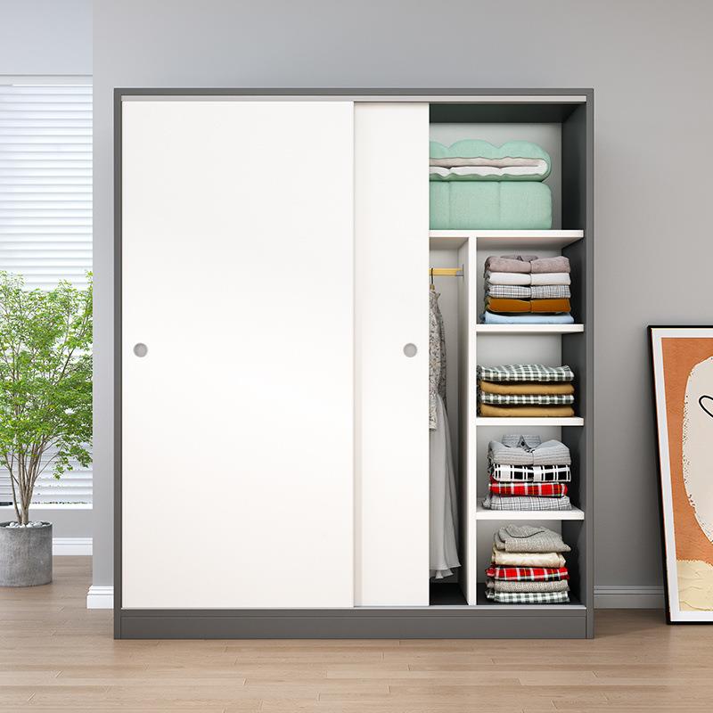奥易迈衣柜家用卧室租房屋用小户型推出组拉儿门简易装童收纳见详